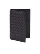 Bottega Veneta Woven Vertical Leather Bi-fold Wallet