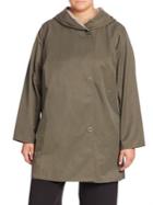 Eileen Fisher, Plus Size Organic Cotton Blend Reversible Coat