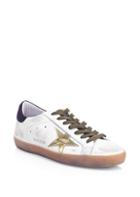 Golden Goose Deluxe Brand Distressed Star Patch Leather Sneakers