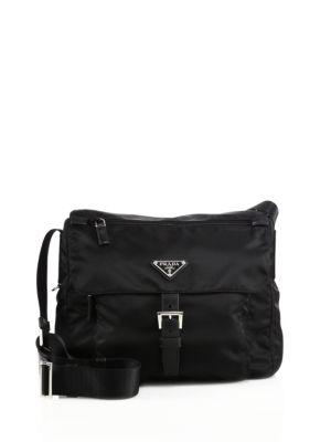 Prada Nylon & Leather Crossbody Bag