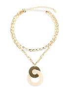 Ettika 18k Goldplated Double Chain Pendant Necklace