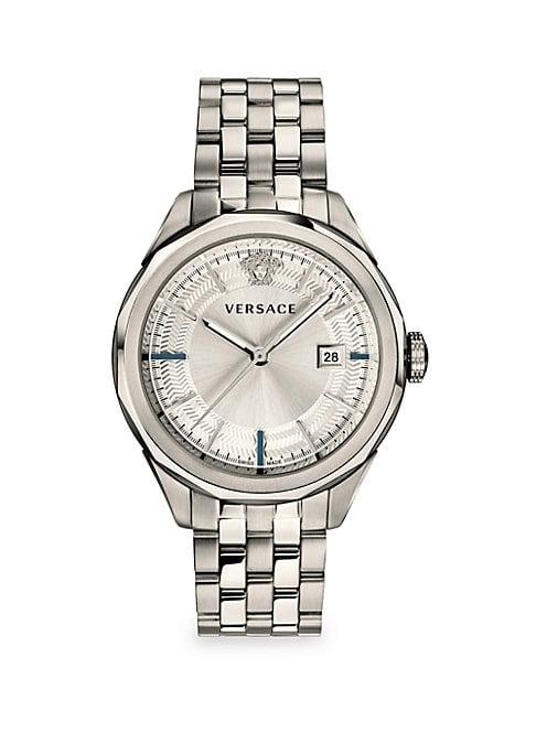 Versace Glaze Stainless Steel Chronograph Bracelet Watch