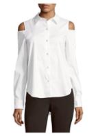 Donna Karan New York Cold-shoulder Button-down Shirt