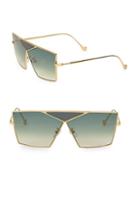 Loewe 69mm Triangle Metal Sunglasses
