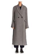 Stella Mccartney Oversized Houndstooth Wool-silk Coat