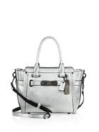Coach Swagger Small Pebbled Leather Satchel