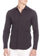 Emporio Armani Cotton-blend Long Sleeve Shirt