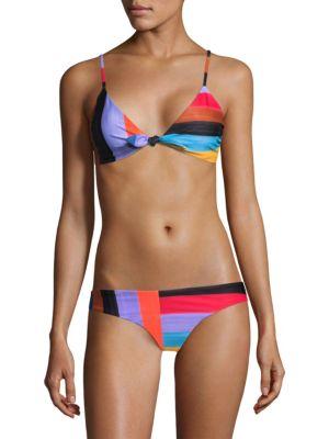 Mara Hoffman Colorblock Bikini Top