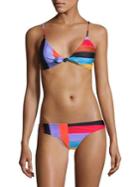 Mara Hoffman Colorblock Bikini Top