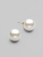 Majorica 12mm White Pearl Stud Earrings
