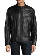 Andrew Marc Gibson Leather Motorcycle Jacket