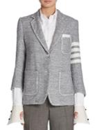 Thom Browne Long Sleeve Textured Jacket