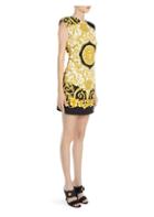 Versace Hibiscus Print Mini Dress