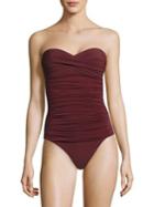 Heidi Klein Ruched Bandeau One-piece Swimsuit