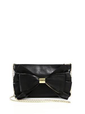 Judith Leiber Couture Sutton Leather Bow Clutch