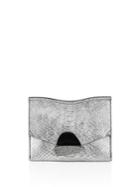 Proenza Schouler Small Curl Metallic Python-embossed Leather Clutch