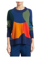 Akris Punto Multicolor Intarsia Wool & Cashmere Sweater