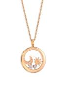 Chopard Happy Star & Moon Diamond Pendant Necklace
