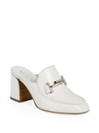 Tod's Double T Leather Mules