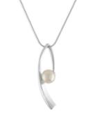 Majorica 10mm White Organic Pearl & Sterling Silver Pendant Necklace
