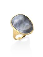 Marco Bicego Lunaria Black Mother-of-pearl & 18k Yellow Gold Ring