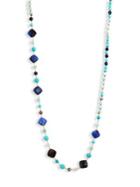 Chan Luu Blue Mix Beaded Strand Necklace