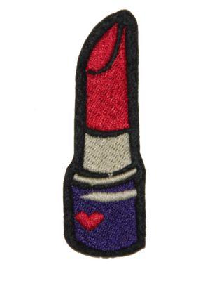 Logophile Embroidered Lipstick Patch