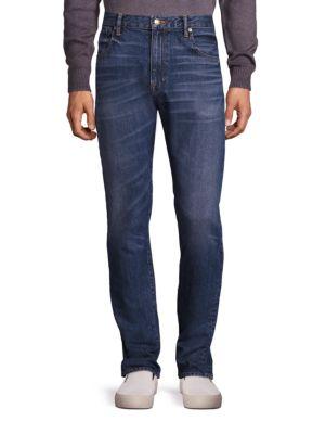 Vince Drop-rise Faded Jeans