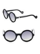 Moncler 50mm Mirrored Round Sunglasses