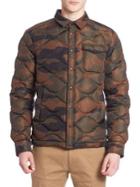 Moncler Quilted Camouflage Shirt Jacket