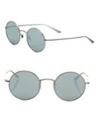 Oliver Peoples The Row For Oliver Peoples After Midnight 49mm Mirrored Round Sunglasses