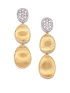 Marco Bicego Lunaria Diamond & 18k Yellow Gold Triple-drop Earrings