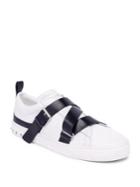 Valentino X Strap Leather Low-top Sneakers