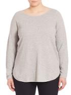 Eileen Fisher, Plus Size Organic Cotton & Cashmere Sweater