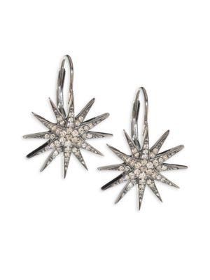 Nina Gilin Diamond Starburst Earrings