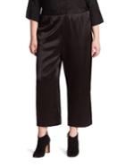 Eileen Fisher, Plus Size Silk Satin Culottes