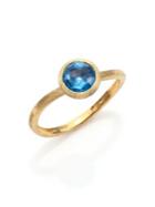 Marco Bicego Jaipur Blue Topaz & 18k Yellow Gold Ring