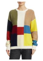 See By Chloe Color Block Knit Pullover