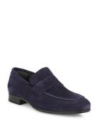 To Boot New York Clifton Suede Penny Loafers