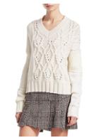 Mcq Alexander Mcqueen Cable-knit Wool-blend Sweater