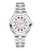 Fendi Fendi Ishine T01 Diamond, Gemstone & Stainless Steel Bracelet Watch