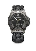 Victorinox Swiss Army I.n.o.x. Professional Diver Sandblasted Titanium Black Camo Paracord Strap Watch
