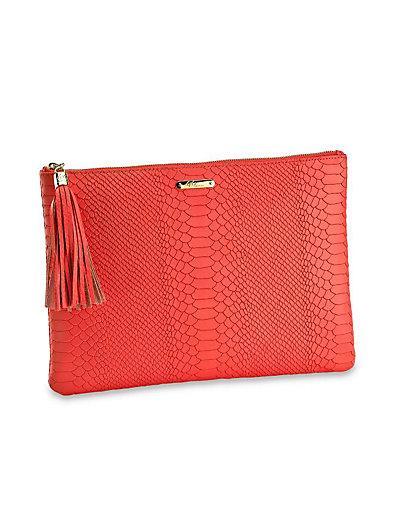 Gigi New York Uber Embossed Leather Clutch
