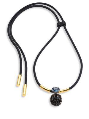Marni Crystal Pendant Cord Necklace