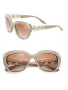 Bvlgari 55mm Crystal-embellished Acetate & Metal Cat Eye Sunglasses