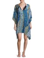 Shan Blue Africa Short Cover Up