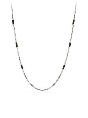 David Yurman Hex Sterling Silver Chain Necklace