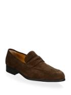 A. Testoni Casual Suede Penny Loafers