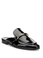 Stella Mccartney Faux Patent Leather Loafer Slides