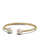 David Yurman Bead Bracelet With Pearl In 18k Gold